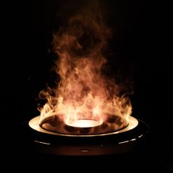 Round Water Vapor Fireplace